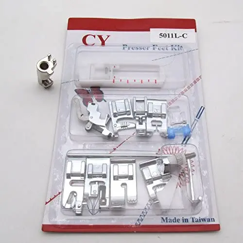 KUNPENG - #5011L-C +001947.70.00 11 PCS Presser feet ATTACHMENTS FIT for BERNINA Old Style Machines 530 730 830 801 930 KUNPENG - #5011L-C +001947.70.00 11 PCS Presser feet ATTACHMENTS FIT for BERNINA Old Style Machines 530 730 830 801 930