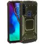 CELZEN - for Motorola Moto G Stylus XT2043, Moto G Power XT2041 (2020 Version) - Aluminum Metal Hybrid Phone Case - ZY1 Dark Green