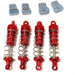 YU-NIYUT 4pcs Metal Shock Absorber with Extender Hard Kit Accessories for WPL MN Model RC Car Spare Parts