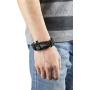 Atomic Bear Paracord Bracelet (2 Pack) - Adjustable - Fire Starter - Loud Whistle - Perfect for Hiking, Camping, Fishing and Hunting - Black & Black+Orange