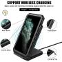 Mitywah Waterproof Case for iPhone 11 Pro Max, Heavy Duty Durable Metal Full Body Protective Case Built-in Screen Protection Waterproof Shockproof Dustproof Rugged Military Grade Defender, Black