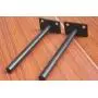 8 Pcs 6'' Black Solid Steel Floating Shelf Bracket Blind Shelf Supports - Hidden Brackets for Floating Wood Shelves - Concealed Blind Shelf Support – Screws and Wall Plugs Included 8 Pcs 6'' Black Solid Steel Floating Shelf Bracket Blind Shelf Supports - Hidden Brackets for Floating Wood Shelves - Concealed Blind Shelf Support – Screws and Wall Plugs Included