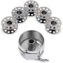 Addicted DEPO Bobbin Case and 5PCS Metal Sewing Bobbins Suitable for Most Domestic Sewing Machines 15, 15A Class