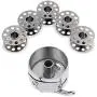Addicted DEPO Bobbin Case and 5PCS Metal Sewing Bobbins Suitable for Most Domestic Sewing Machines 15, 15A Class Addicted DEPO Bobbin Case and 5PCS Metal Sewing Bobbins Suitable for Most Domestic Sewing Machines 15, 15A Class
