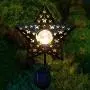 Star Solar Lights Outdoor Garden - Crackle Glass Globe Metal Garden Stakes Lights Waterproof Solar Decorative Lights for Patio, Lawn, Pathway, Yard (1 Pack) Star Solar Lights Outdoor Garden - Crackle Glass Globe Metal Garden Stakes Lights Waterproof Solar Decorative Lights for Patio, Lawn, Pathway, Yard (1 Pack)