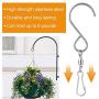 KUUQA Swivel Hooks Clips for Hanging Wind Spinners Wind Chimes Crystal Twisters Party Supply(6 Pack)