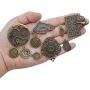 Clock Face Charm Pendant,100 Gram Multi-Style Clocks and Watches Dial Face Movement Charms Gears Steampunk Pendant Craft Supplies for DIY Jewelry Making