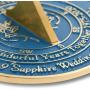 The Metal Foundry 45th Sapphire 2020 Wedding Anniversary Sundial Gift. Solid Recycled Brass Gift Idea is A Great Present for Him, Her, Parents, Grandparents Or Couple for 45 Years Marriage