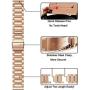 TOROTOP Compatible for Samsung Galaxy Watch 42mm Band/Galaxy Watch 3 41mm/Galaxy Watch 3 Active 2 40mm 44mm Band Women,20mm Replacement Stainless Steel Band(Rose Gold)