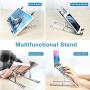 Laptop Stand, iVoler Laptop Holder Riser Computer Tablet Stand, 6 Angles Adjustable Aluminum Ergonomic Foldable Portable Desktop Holder Compatible with MacBook,iPad, HP, Dell, Lenovo 10-15.6” Silver