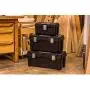 Husky 16 in. Plastic Tool Box with Rugged Metal Latch (1.6 mm) and Ample Storage Capabilities in Black, Tool Box Organizer Heavy Duty, Durable Polypropylene, Easy to Grip, Impact Resistant Plastic Husky 16 in. Plastic Tool Box with Rugged Metal Latch (1.6 mm) and Ample Storage Capabilities in Black, Tool Box Organizer Heavy Duty, Durable Polypropylene, Easy to Grip, Impact Resistant Plastic