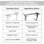TOPSKY Dual Motor Electric Adjustable Standing Computer Desk for Home and Office (Black Frame only)