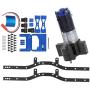 VGEBY RC Car Frame, Remote Control Model Car Frame Upgrade Metal Car Frame RC Parts Fit for C24 C14 C14K C24K C24‑1 C24‑1K(Blue)