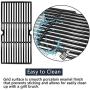 Hongso 19 1/16 Inch Porcelain Coated Cast Iron Cooking Grate Grid Grill Replacement for Brinkmann 810-1750-S, 810-1751-S, 810-3551-0 Gas Grill Models, BBQ Grill Grates, Set of 3 (PCB006)