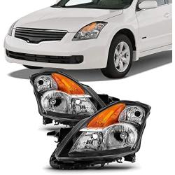 For 07-09 Nissan Altima 4DOOR 4Dr Sedan Factory Style Headlight Lamps Assembly Driver and Passenger Side