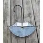 GIFTME 5 Set of 2 Galvanized Metal Umbrella Hanging Wall Planter Flower Holder Indoor or Outdoor Garden Succulent Wall Planter Set GIFTME 5 Set of 2 Galvanized Metal Umbrella Hanging Wall Planter Flower Holder Indoor or Outdoor Garden Succulent Wall Planter Set