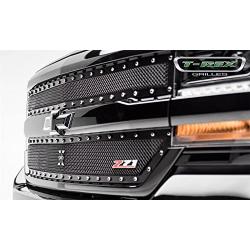 T-Rex 6711241 X-Metal Black Chevrolet Silverado Grille, 1 Pack