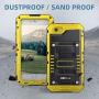 Mitywah Waterproof Case for iPhone 6 Plus, iPhone 6s Plus Heavy Duty Military Armor Metal Case, Complete Protective Strong Shockproof Dustproof Rugged Thick Case for iPhone 6 Plus/ 6s Plus, Yellow