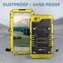 Mitywah Waterproof Case for iPhone 6 Plus, iPhone 6s Plus Heavy Duty Military Armor Metal Case, Complete Protective Strong Shockproof Dustproof Rugged Thick Case for iPhone 6 Plus/ 6s Plus, Yellow