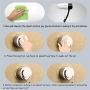 Suction Cup Hooks, VISV 2 Packs Removable Waterproof Heavy Duty Vacuum Suction Cup with Metal Hooks Locking Window Glass Kitchen Bathroom Shower Wall Hooks for Towel Loofah Key Utensils - White