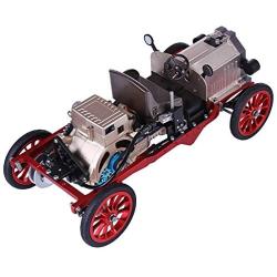 HMANE Engine Model Kit Vintage Classic Car, Metal Single Sylinder Mechanical Engine Model for Adults, DIY Assembly Engine Model Toys Collection Gift