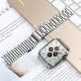 HATALKIN Compatible with Apple Watch Series 6 5 4 44mm Band with Metal Bumper Case,Rugged Men Bands for Apple Watch SE/iWatch 6 5 4 44mm Stainless Steel Cases Protector Drop-Proof Shockproof(Silver)