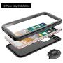 Cozycase Waterproof Case for iPhone 8 Plus/iPhone 7 Plus Case, Shockproof Full-Body Rugged Case with Built-in Screen Protector for Apple iPhone 8 Plus / 7 Plus - (Black)