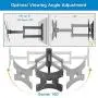 PERLESMITH Full Motion TV Wall Mount Bracket for 13-42 Inch Flat/Curved TVs Max VESA 200x200mm- Articulating Arms Swivel Tilt & Extends- Monitor VESA Wall Mount Supports TV up to 77lbs- PSSFK1 PERLESMITH Full Motion TV Wall Mount Bracket for 13-42 Inch Flat/Curved TVs Max VESA 200x200mm- Articulating Arms Swivel Tilt & Extends- Monitor VESA Wall Mount Supports TV up to 77lbs- PSSFK1