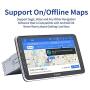 Dasaita 10.2 inch Large Screen Double Din Android 10.0 Car Stereo for Any Vehicle with a Double din Slot Radio with GPS Navigation 4G Ram 64G ROM Built in DSP Dash Kit Meomery Card