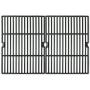 Music City Metals 66162 Gloss Cast Iron Cooking Grid Replacement for Select Grill Chef and Grill Master Gas Grill Models, Set of 2