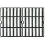 Music City Metals 66162 Gloss Cast Iron Cooking Grid Replacement for Select Grill Chef and Grill Master Gas Grill Models, Set of 2
