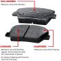 For Nissan Armada, Titan R1 Concepts eLine Front Rear Black Drill Slot Brake Rotors Kit + Ceramic Pads