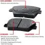 For Nissan Armada, Titan R1 Concepts eLine Front Rear Black Drill Slot Brake Rotors Kit + Ceramic Pads