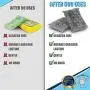 SPONGENATOR Kitchen Scrubbing Sponges - Heavy Duty Non-Scratch Scrubbing Cleaner Sponges in 1 Color - Multi-Surface Non-Metal Dish Scouring Scrubbers for Fast Cleaning. 6pack