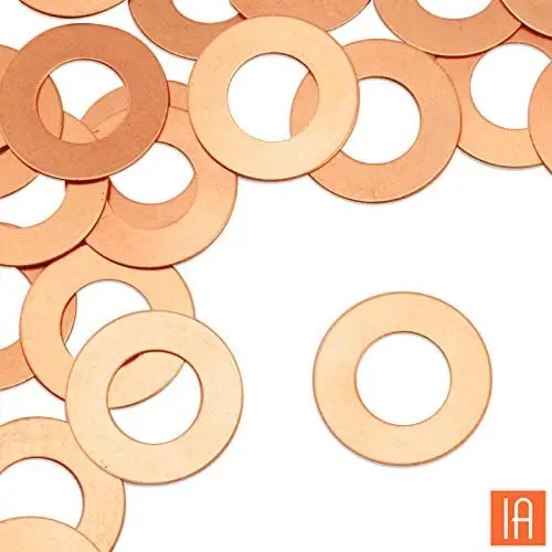 ImpressArt - Premium Metal Stamping Washer Blanks for Metal Stamping and Jewelry Making (24 Pack) (1'' Washer, Copper) ImpressArt - Premium Metal Stamping Washer Blanks for Metal Stamping and Jewelry Making (24 Pack) (1'' Washer, Copper)