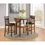 New Classic FURNITURE Gia Dining Drop Leaf Counter Table with Two Chairs, 42-Inch, Brown, 42.25'' Set New Classic FURNITURE Gia Dining Drop Leaf Counter Table with Two Chairs, 42-Inch, Brown, 42.25'' Set