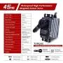 AGFRC 45KG IP67-Waterproof Steering-Servo High-Torque-Programmable - Full Metal Gear Digital Brushless Servo for 1/8 1/10 RC Models, 180 Degrees (A81BHMW&AGF-SPV2) AGFRC 45KG IP67-Waterproof Steering-Servo High-Torque-Programmable - Full Metal Gear Digital Brushless Servo for 1/8 1/10 RC Models, 180 Degrees (A81BHMW&AGF-SPV2)