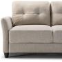 ZINUS Ricardo Loveseat Sofa / Tufted Cushions / Easy, Tool-Free Assembly, Beige