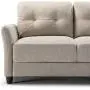 ZINUS Ricardo Loveseat Sofa / Tufted Cushions / Easy, Tool-Free Assembly, Beige ZINUS Ricardo Loveseat Sofa / Tufted Cushions / Easy, Tool-Free Assembly, Beige