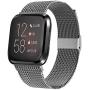 JuQBanke Bands Compatible for Fitbit Versa/Versa Lite Edition/Versa 2 Smart Watch for Women and Men,Metal Stainless Steel Replacement Wristbands for Fitbit Versa Smart Watch