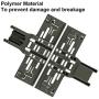 Upgraded New Polymer Material W10546503 Upper Rack Adjuster, W10195840 Adjuster Positioner, W10195839 Dishwasher Rack Adjuster and W10250160 Arm Clip-Lock Replacement for 665 Whirlpool KitchenAid