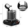 VEVOR 3KG Gold Melting Furnace 2100W Digital Melting Furnace Machine 2102°F Electric Melting Furnace with Graphite Crucible for Refining Scrap Silver Gold Copper Aluminum 110V Refining Casting Furnace