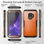 YOUMAKER Galaxy S9 Case,Metallic Orange with Built-in Screen Protector Heavy Duty Protection Shockproof Slim Fit Full Body Case Cover for Samsung Galaxy S9 5.8 inch - Orange/Black YOUMAKER Galaxy S9 Case,Metallic Orange with Built-in Screen Protector Heavy Duty Protection Shockproof Slim Fit Full Body Case Cover for Samsung Galaxy S9 5.8 inch - Orange/Black