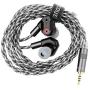 Linsoul Shuoer Tape Pro Composite Electrostatic Dynamic Driver HiFi in-Ear Earphone with Adjustable Bass, Detachable 2Pin Cable for Audiophile Musicians (Black)
