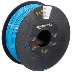 Amazon Basics PLA 3D Printer Filament, 1.75mm, Blue, 1 kg Spool