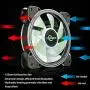 Conisy 120mm RGB PC Case Fan,Rainbow LED Series Super Silent Efficient Cooling Fan for Computer case - Dual Pack (Colorful)