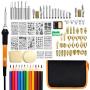 Wood Burning Kit, PETUOL 110PCS Wood Burning Tool with Adjustable Temperature 200~420°C, Professional Pyrography Pen for Embossing/Carving/Soldering