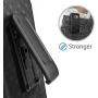 Galaxy S7 Case, Samsung Galaxy S7 Case,Fingic Slim Shell Holster Combo Cover with Kick-Stand and Swivel Belt Clip Holster Protective Case for Samsung Galaxy S7 (G930), Black