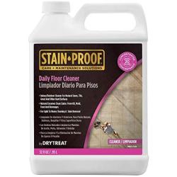 DRY-TREAT Stain-Proof Daily Floor Cleaner Concentrate for Indoor Surfaces - Tile, Grout, Stone, Brick, Vinyl, Porcelain, Ceramic and Clay Surfaces - 141812 (1 Quart)