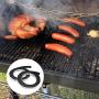 GINOYA BBQ Smoker Gasket, 9.8 Feet High Heat Grill Seal with Adhesive 1/2 Inch Wide 1/8 Inch Thick (Black)